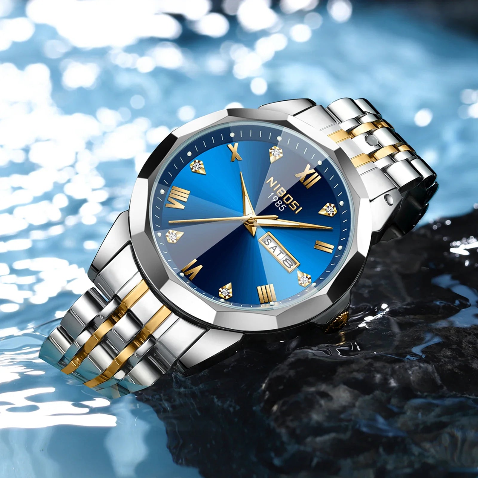NIBOSI 2623 — Royal Day-Date Watch