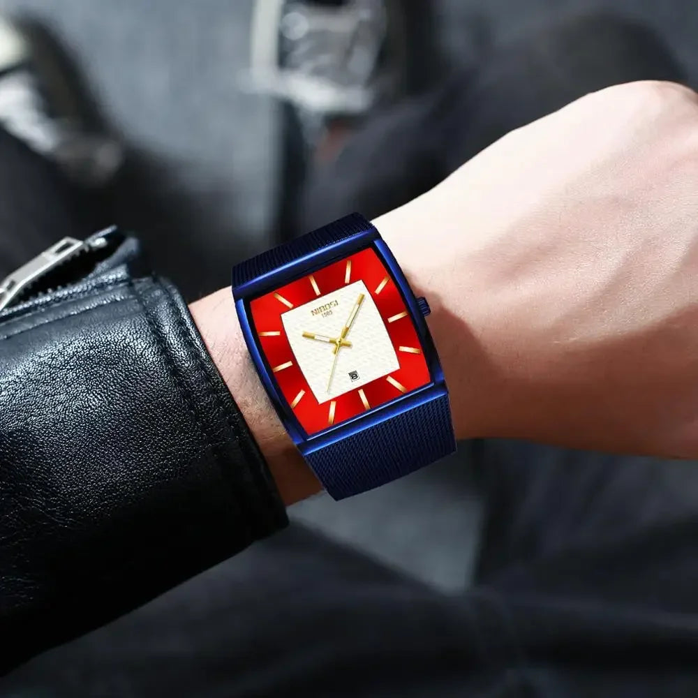 NIBOSI 2376 — Elegant Square Quartz Watch