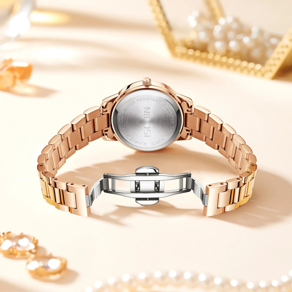 NIBOSI 2672 — Crystal Bloom Women's Watch