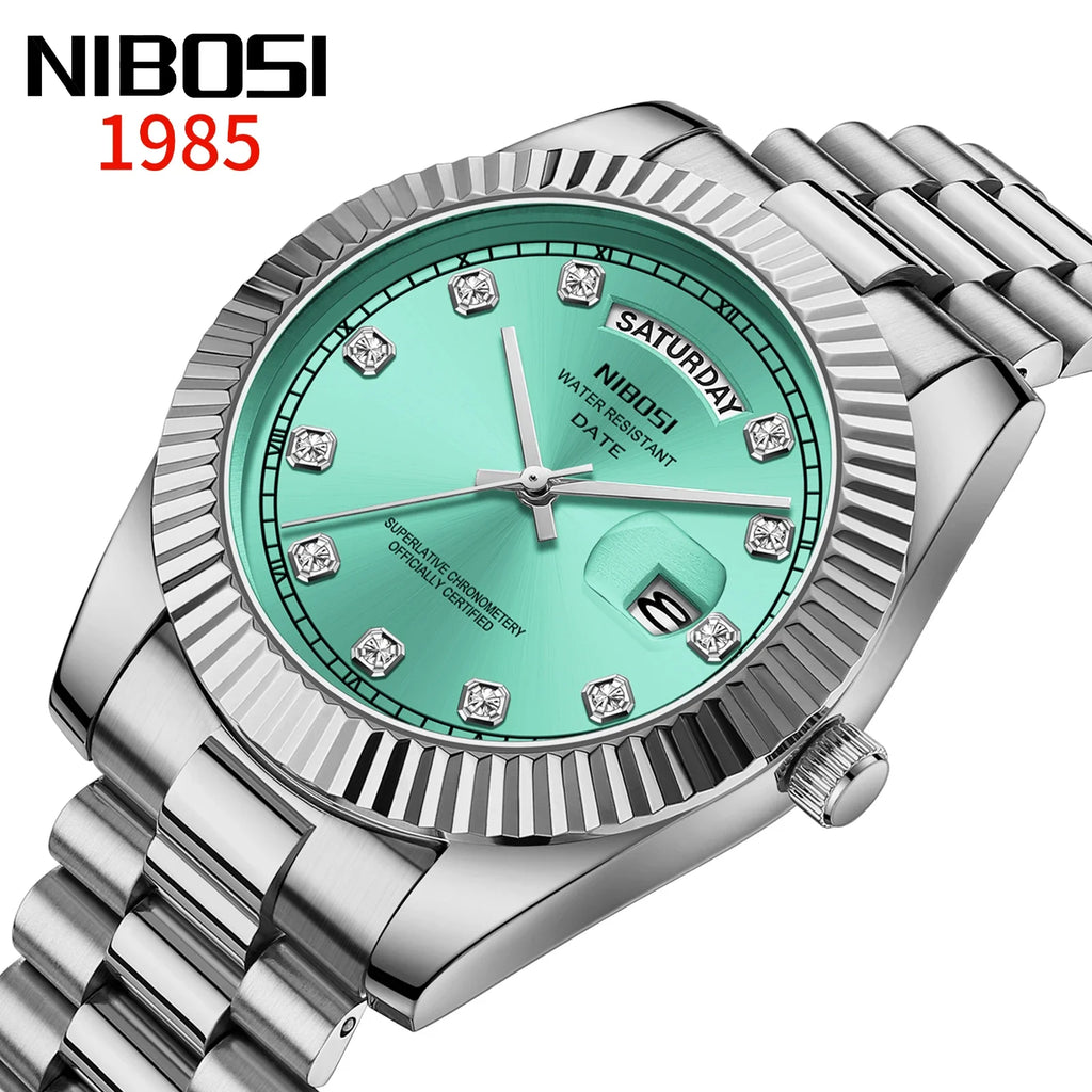 NIBOSI 2627 — Diamond Scale Quartz Watch