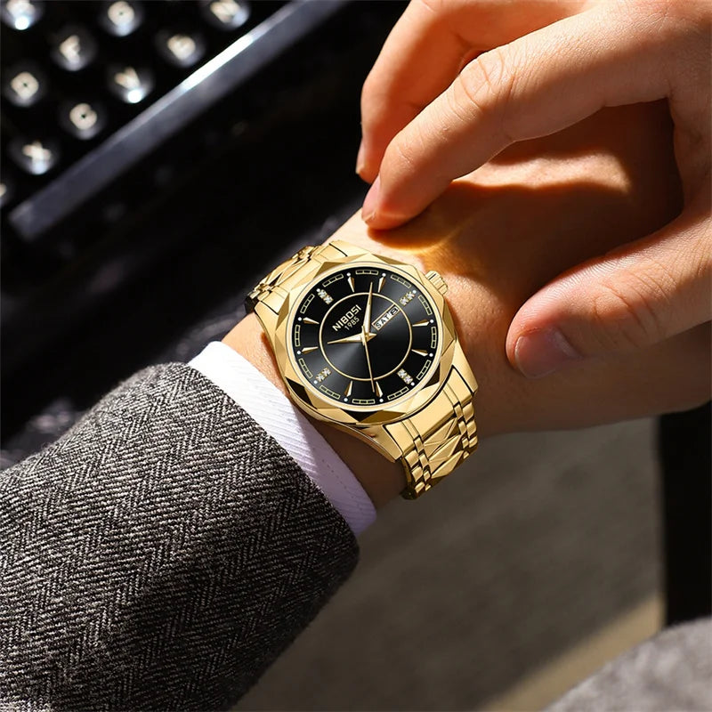 NIBOSI 2625 — Royal Facet Watch