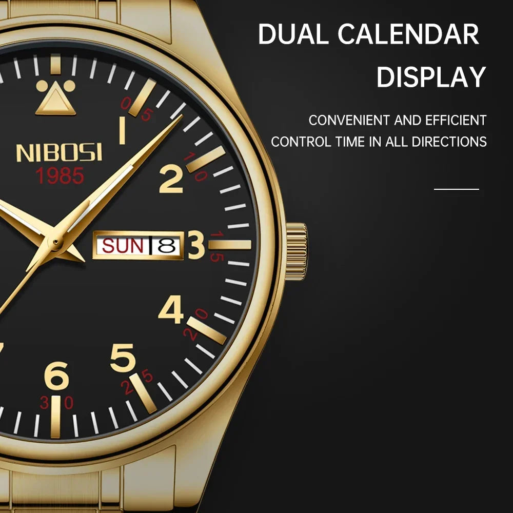 NIBOSI 2571 — Urban Day-Date Classic Watch