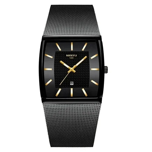 NIBOSI 2376 — Elegant Square Quartz Watch