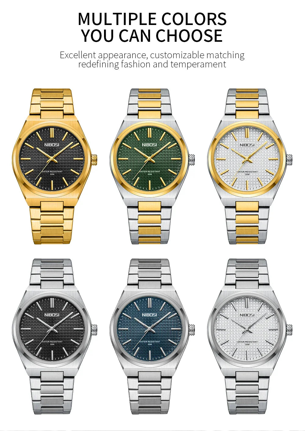 NIBOSI 2663 — Integrated Precision Watch
