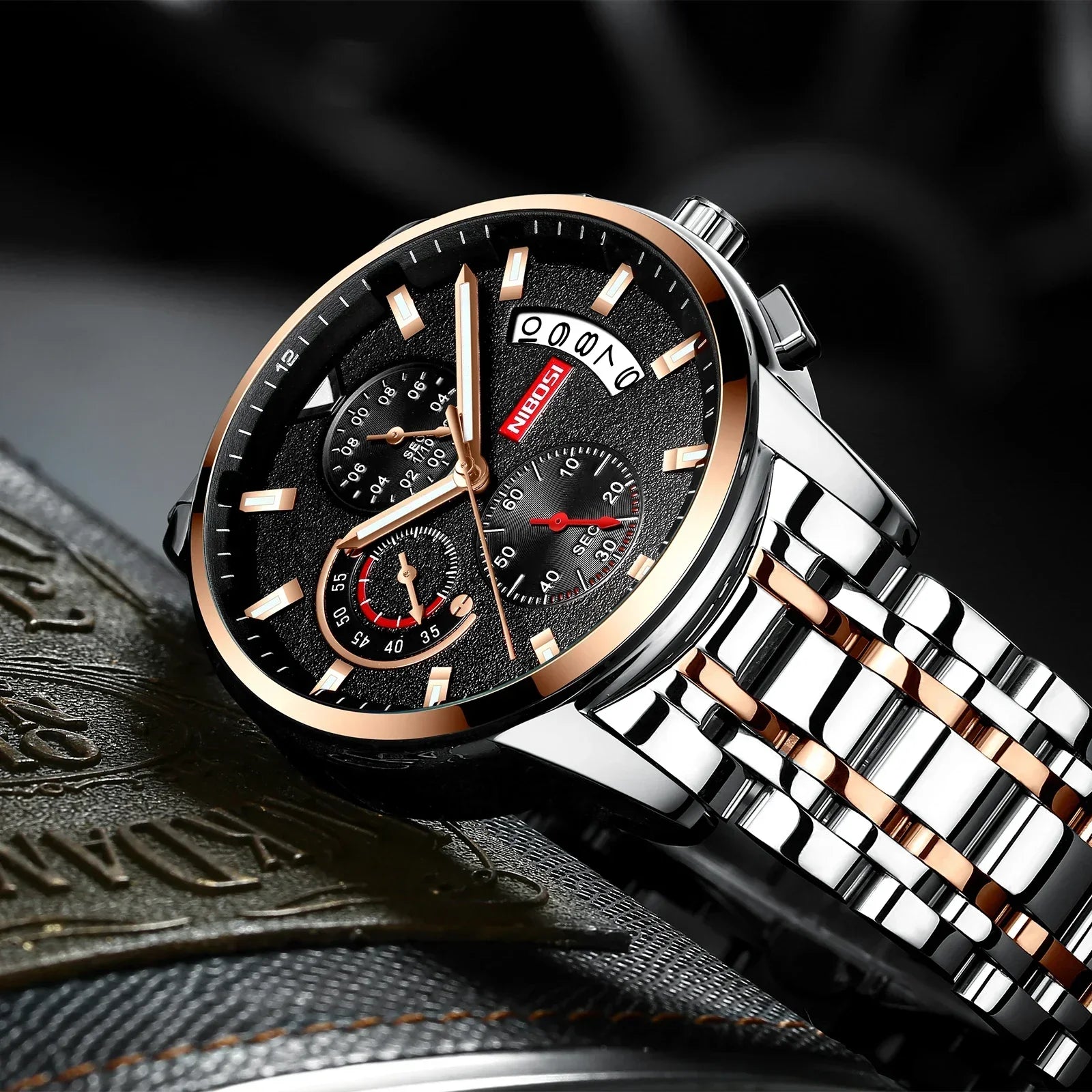 NIBOSI 2358 — Executive Fusion Chronograph
