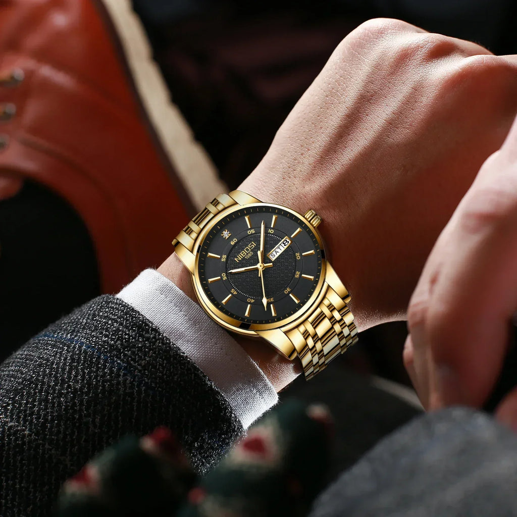 NIBOSI 2381 — Timeless Minimalist Steel Watch