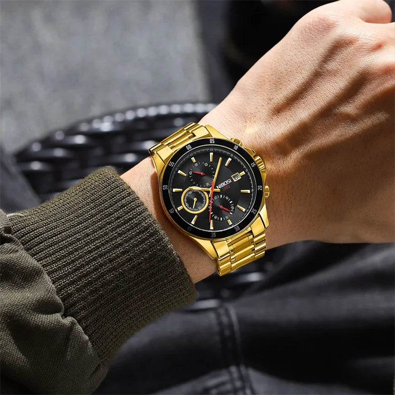 NIBOSI 2530 — Grand Sport Chronograph Men's Watch