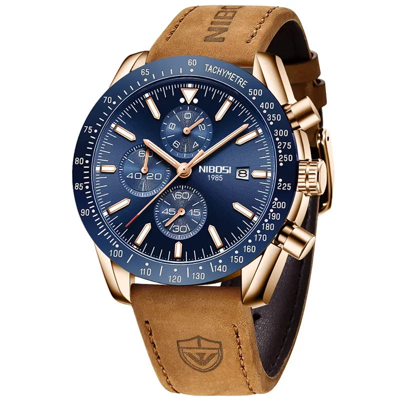 NIBOSI 2615 — Multifunctional Quartz Watch