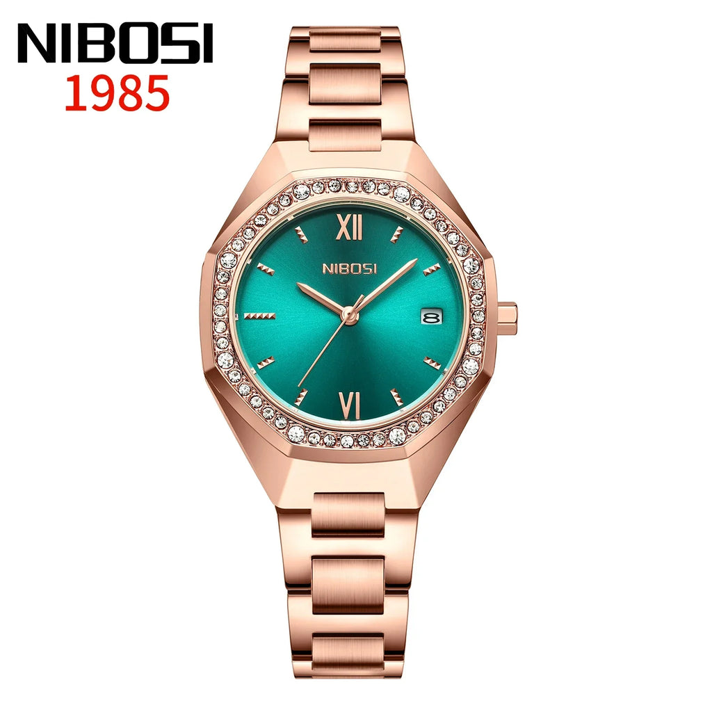 NIBOSI 2621 — Radiant Crystal Women's Watch