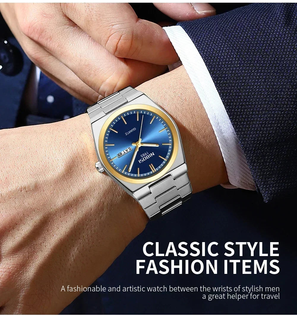NIBOSI 2658 — Prestige Day-Date Watch