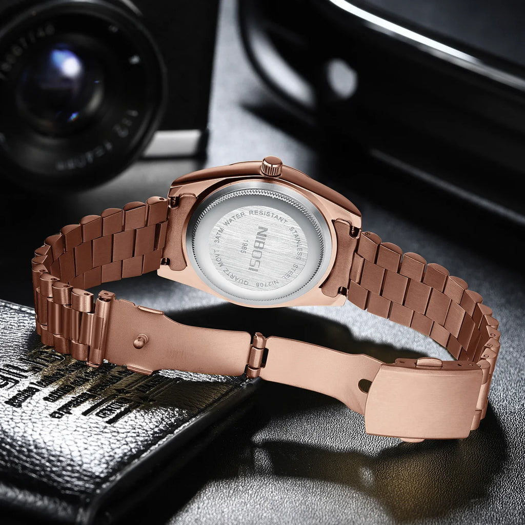 NIBOSI 2708 Presidential Day-Date Watch