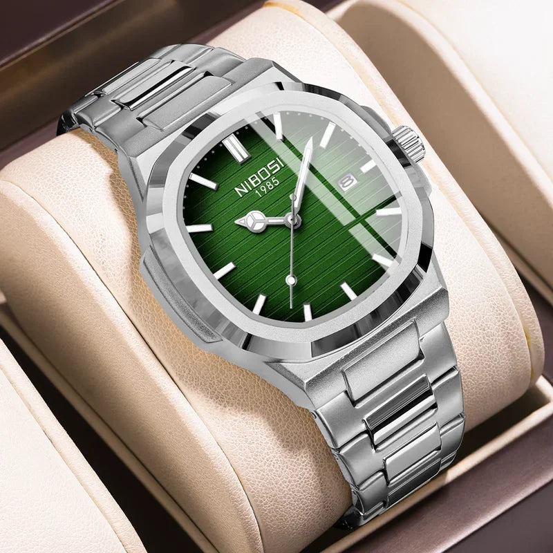 NIBOSI 2632 — Waterproof Stainless Steel Watch