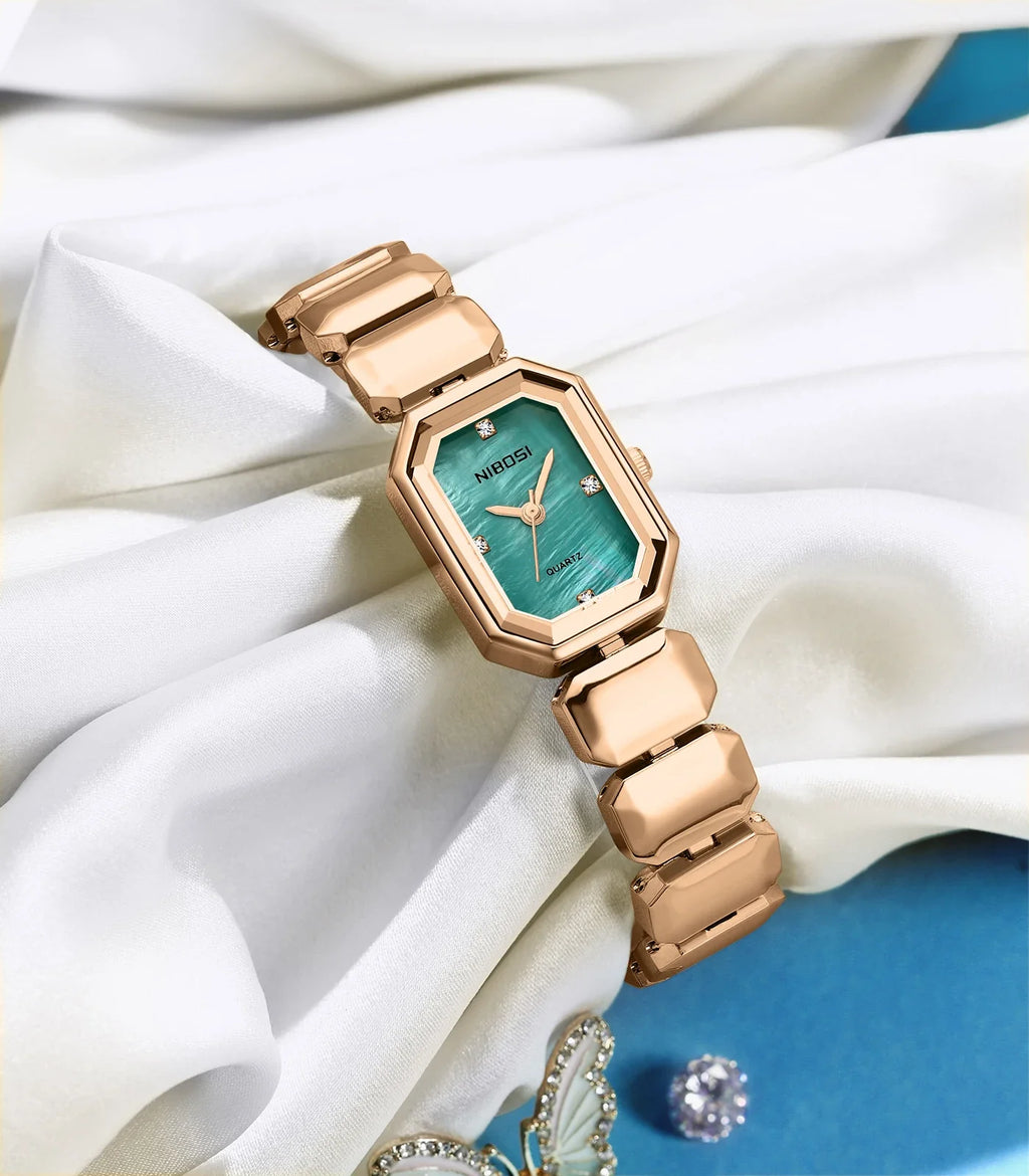 NIBOSI 2685 — Opaline Square Women's Watch