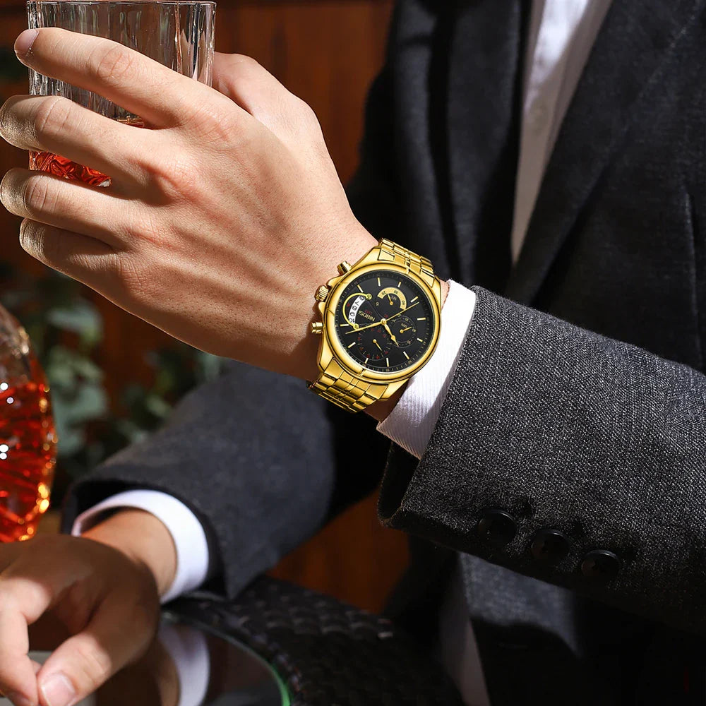 NIBOSI 2522 — Chrono Luxe Men's Watch