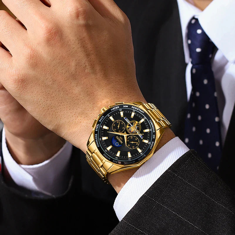 NIBOSI 2580 Tourbillon Watch — Luxury Chronograph for Men