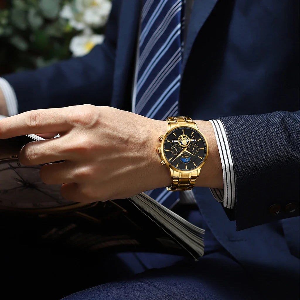 NIBOSI 2309A Celestial Tourbillon Chronograph