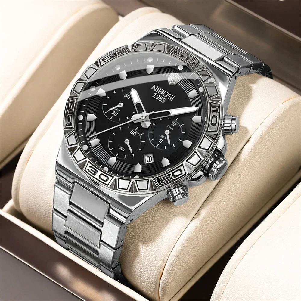 NIBOSI 2661 Golden Vanguard Chronograph