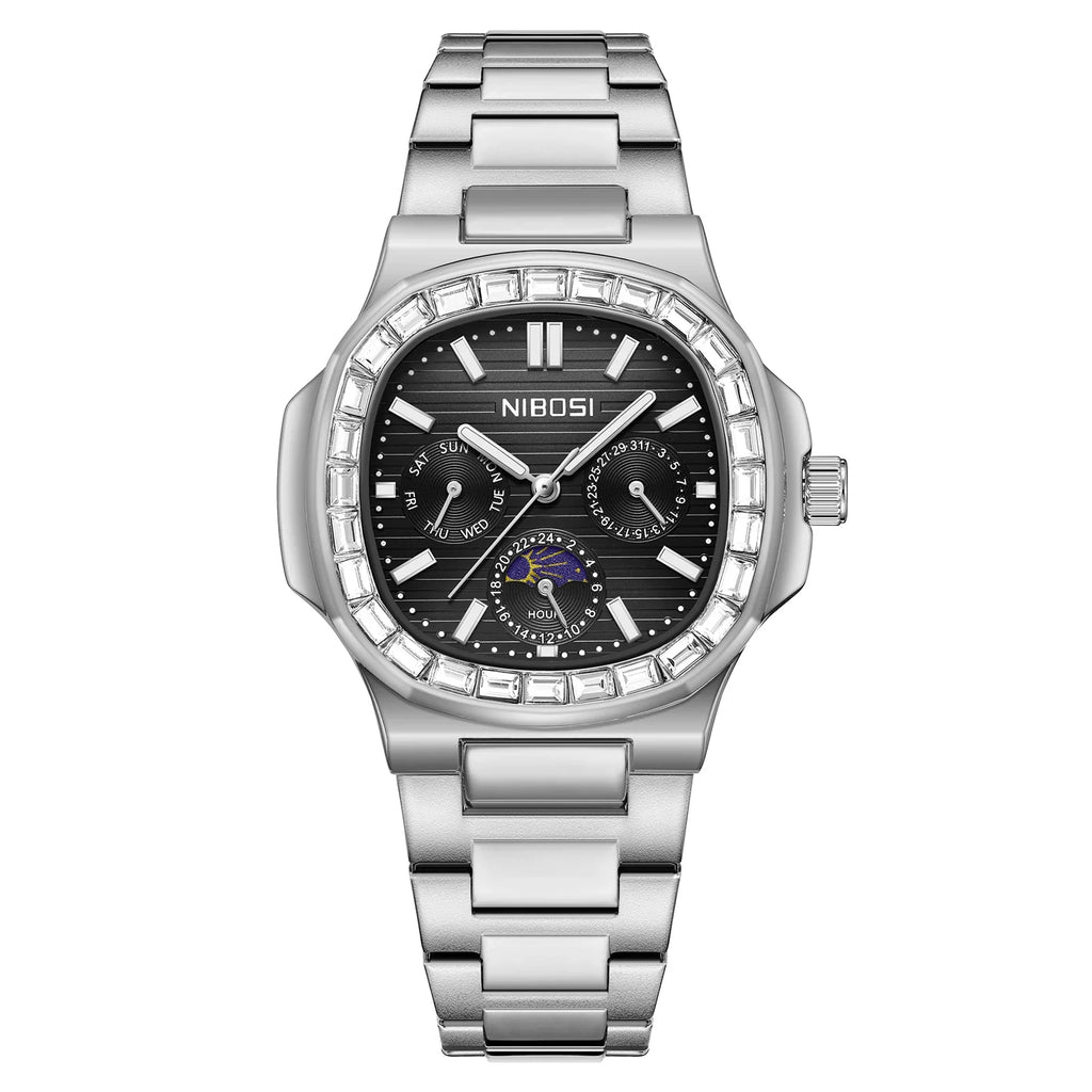 NIBOSI 2698 — Executive Moonphase Watch