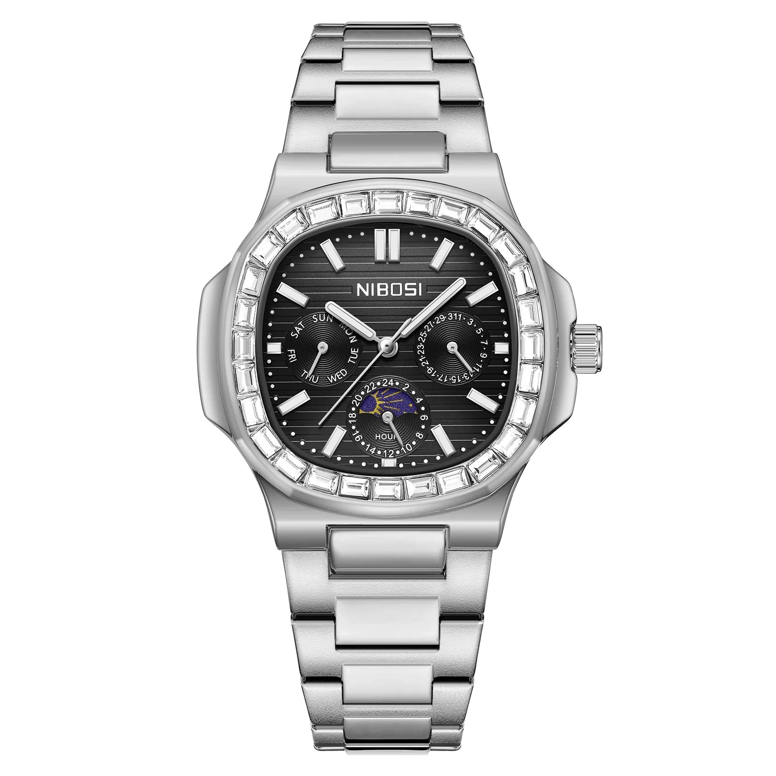 NIBOSI 2698 — Executive Moonphase Watch