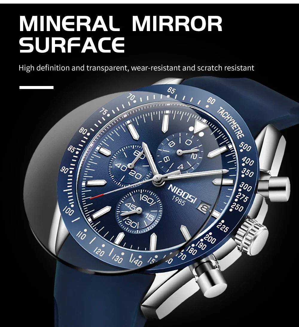 NIBOSI 2615 — Multifunctional Quartz Watch