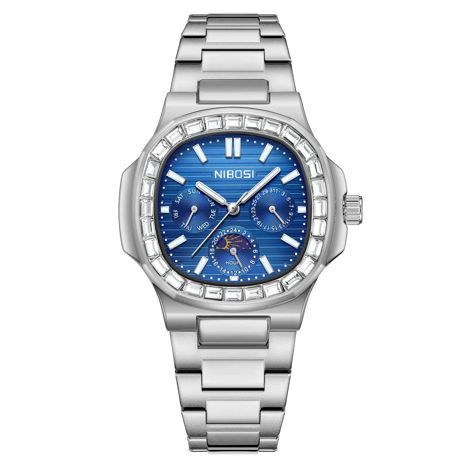 NIBOSI 2698 — Executive Moonphase Watch