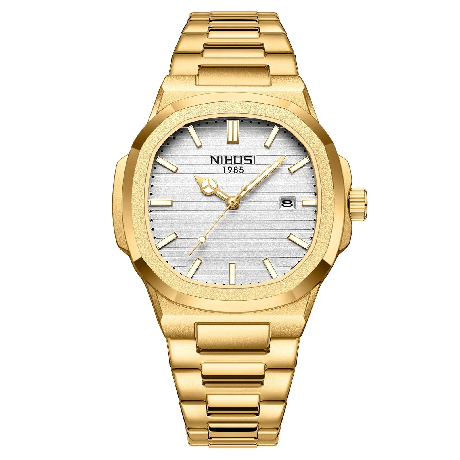 NIBOSI 2632 — Waterproof Stainless Steel Watch