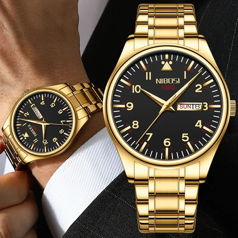 NIBOSI 2571 — Urban Day-Date Classic Watch