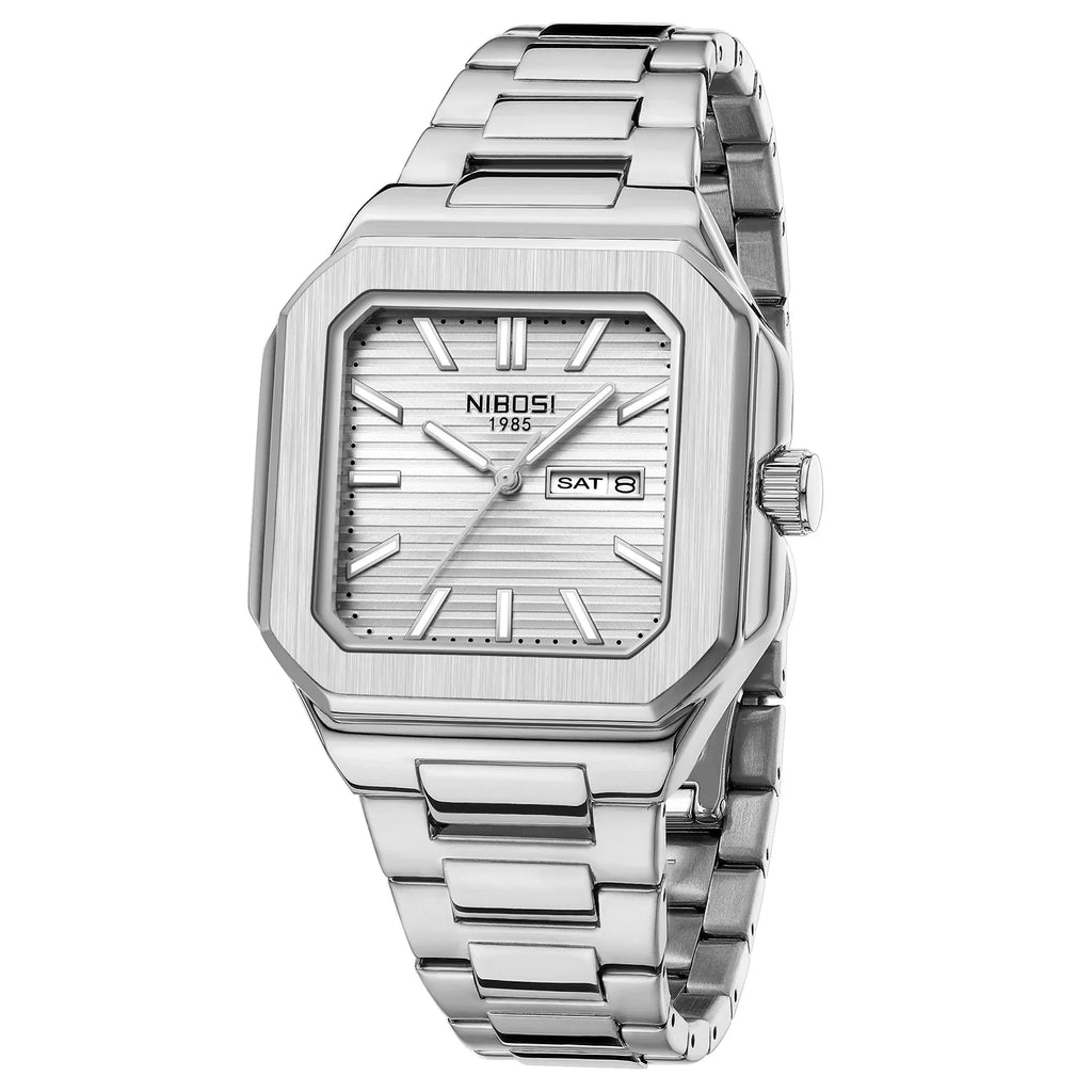 NIBOSI 2690 — Retro Square Quartz Watch
