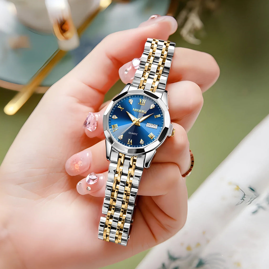 NIBOSI 2618 — Crystal Lumière Watch