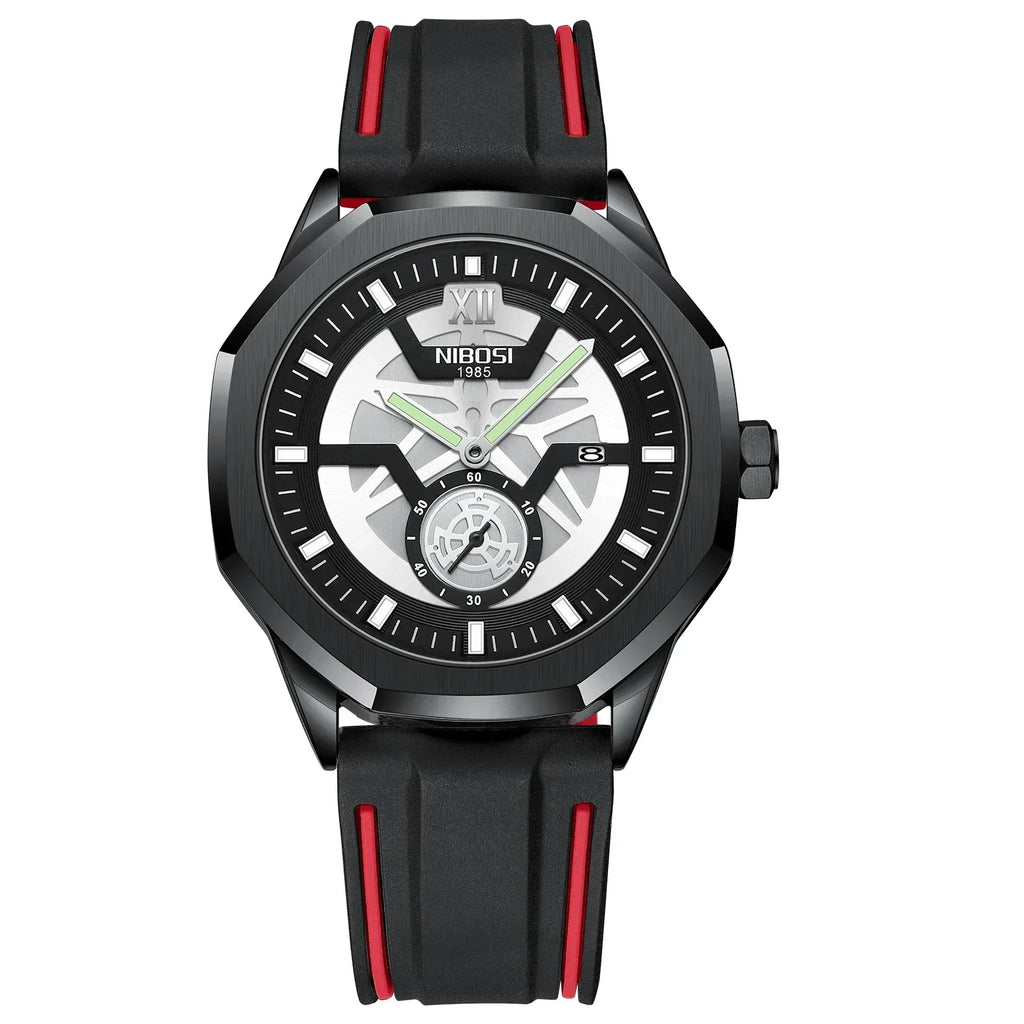 NIBOSI 2518 — Steel Mesh Sport 43MM Watch