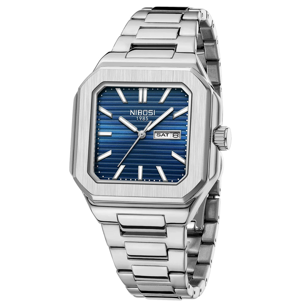 NIBOSI 2690 — Retro Square Quartz Watch