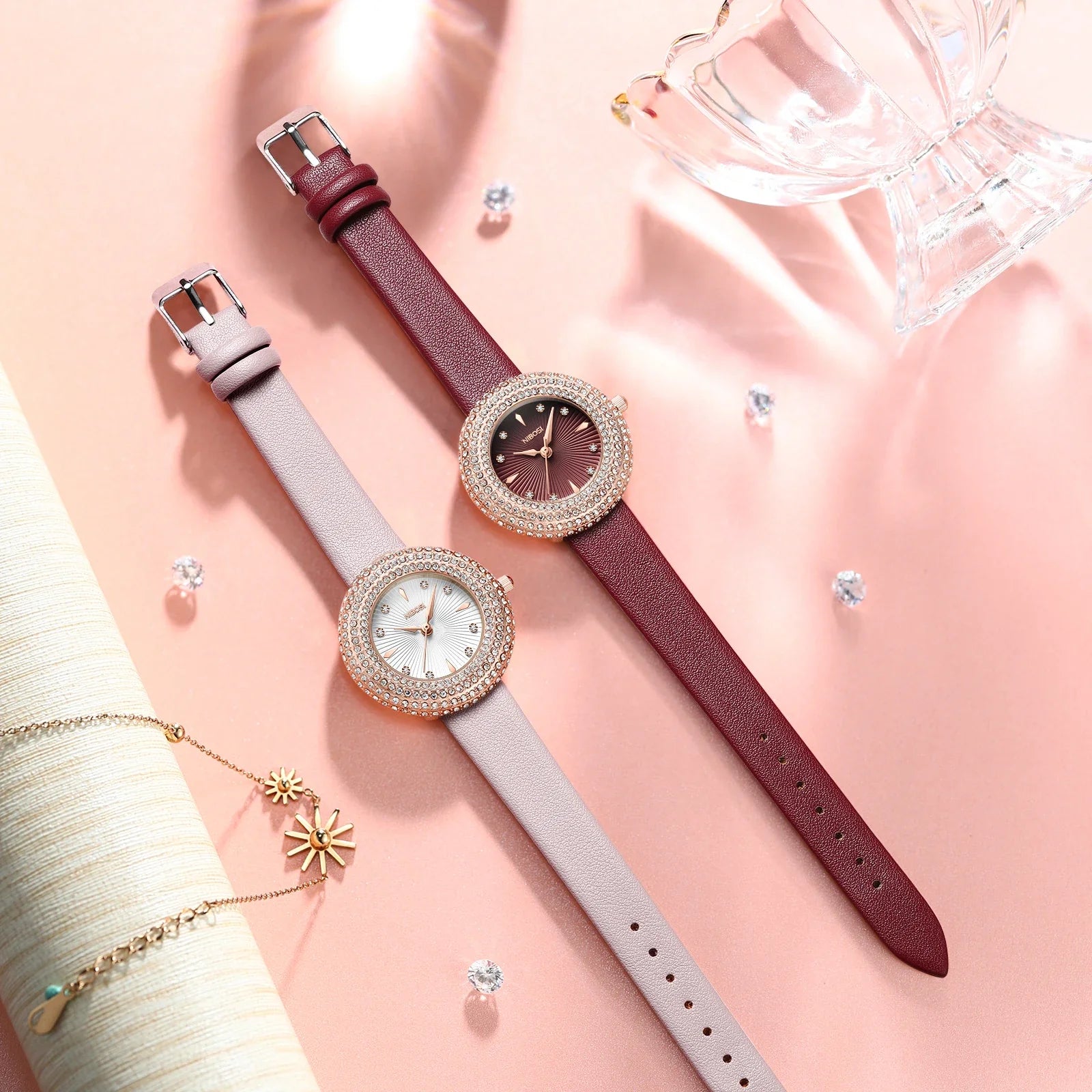 NIBOSI 2561 — Diamond Radiance Watch