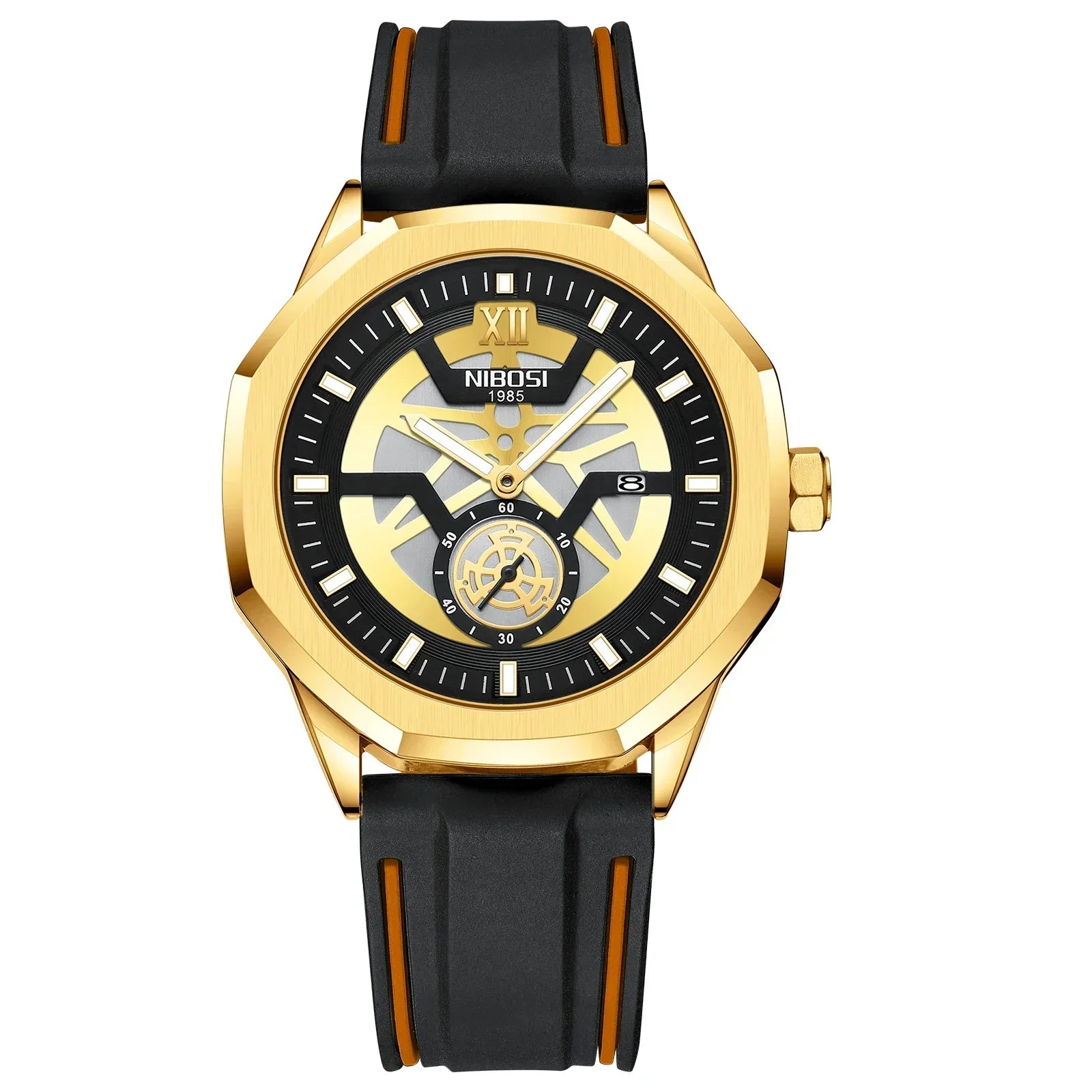 NIBOSI 2518 — Steel Mesh Sport 43MM Watch