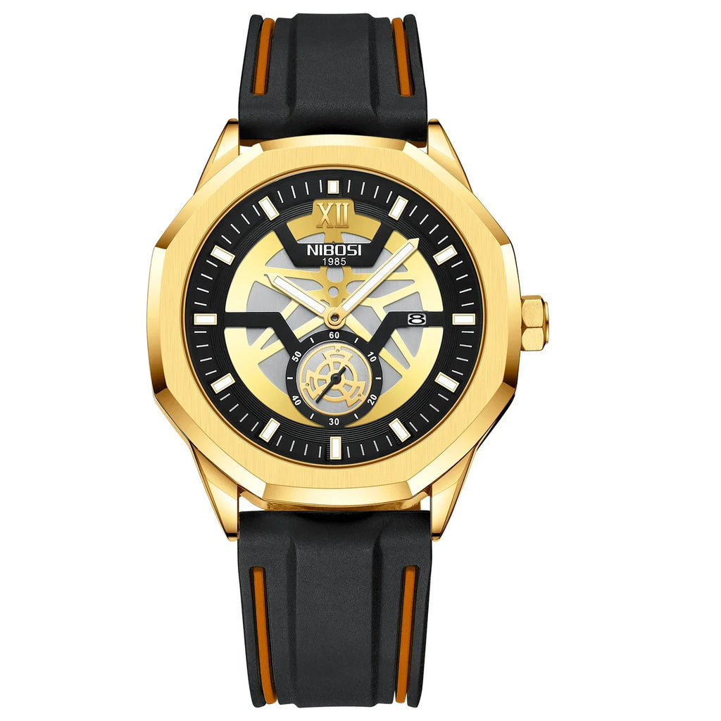NIBOSI 2518 — Steel Mesh Sport 43MM Watch