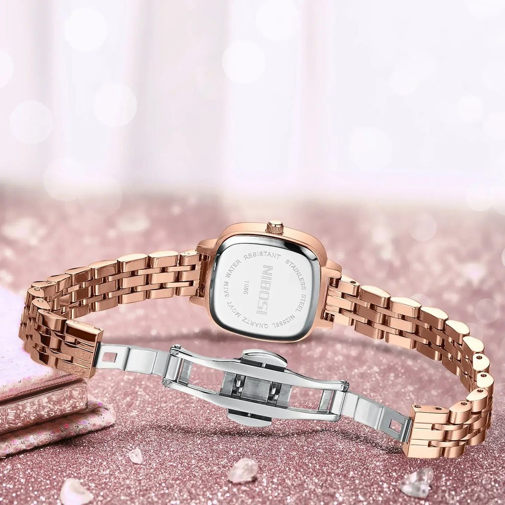 NIBOSI 2535 — Crystal Frame Watch
