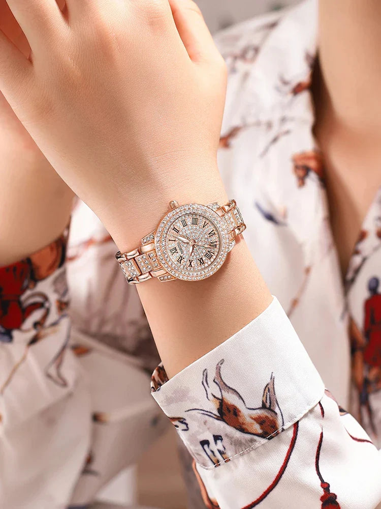 NIBOSI 2552 — Rose Sparkle Women's Watch