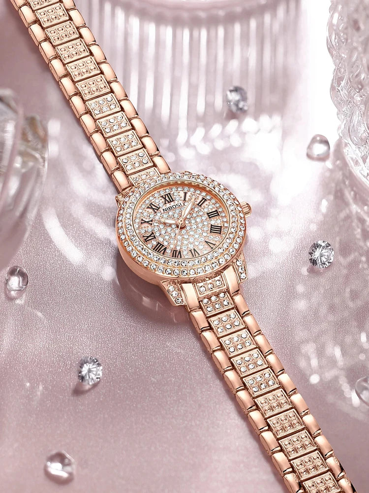 NIBOSI 2552 — Rose Sparkle Women's Watch