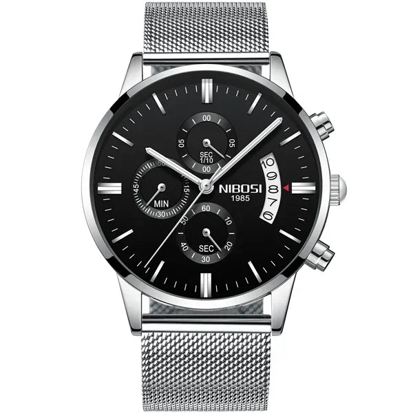 NIBOSI 2309 — Luxury Quartz Chronograph Waterproof Watch