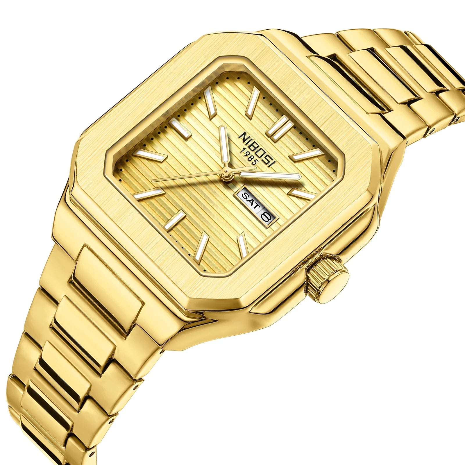 NIBOSI 2690 — Retro Square Quartz Watch