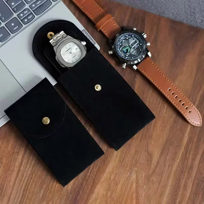 NIBOSI Velvet Watch Travel Pouch