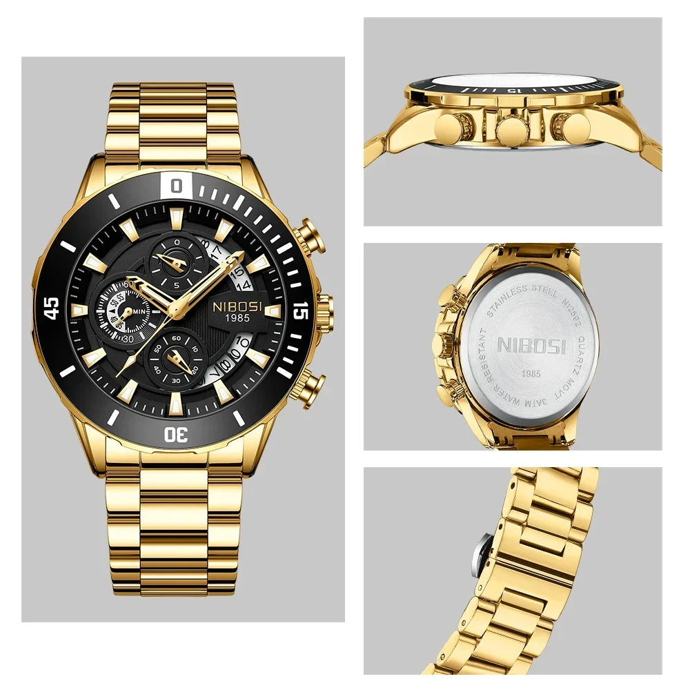 NIBOSI 2592 — Quartz Waterproof Watch