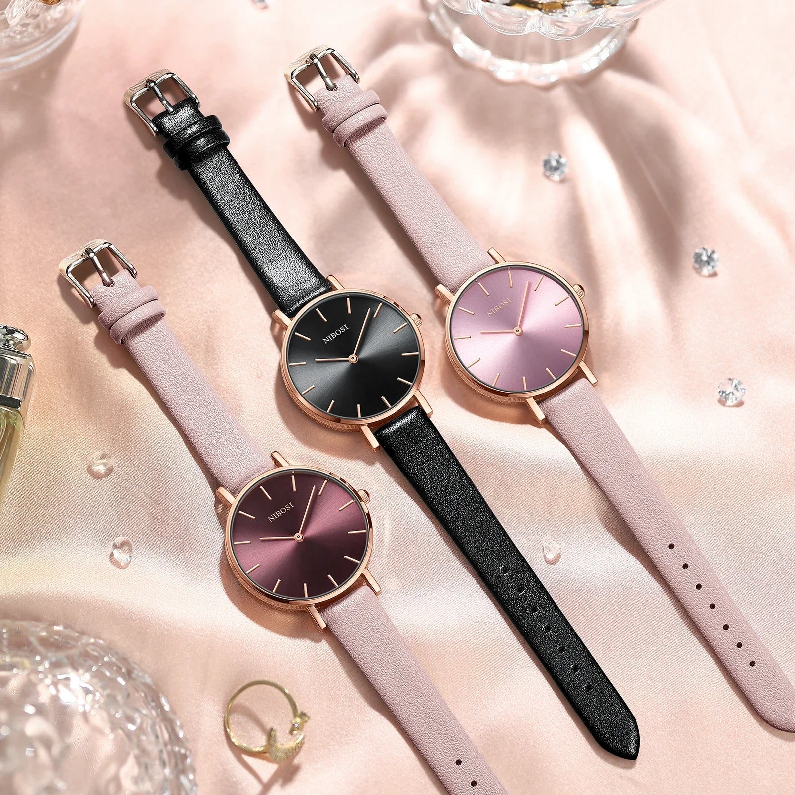 NIBOSI 2550 — Aurora Rose Women's Quartz Watch