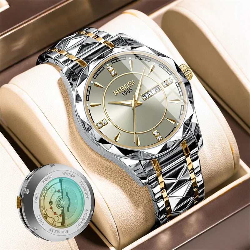 NIBOSI 2625 — Royal Facet Watch