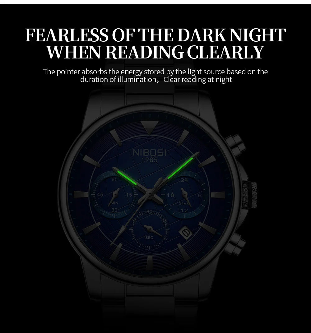 NIBOSI 2630 — Urban Executive Chronograph