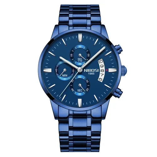 NIBOSI 2309 — Luxury Quartz Chronograph Waterproof Watch