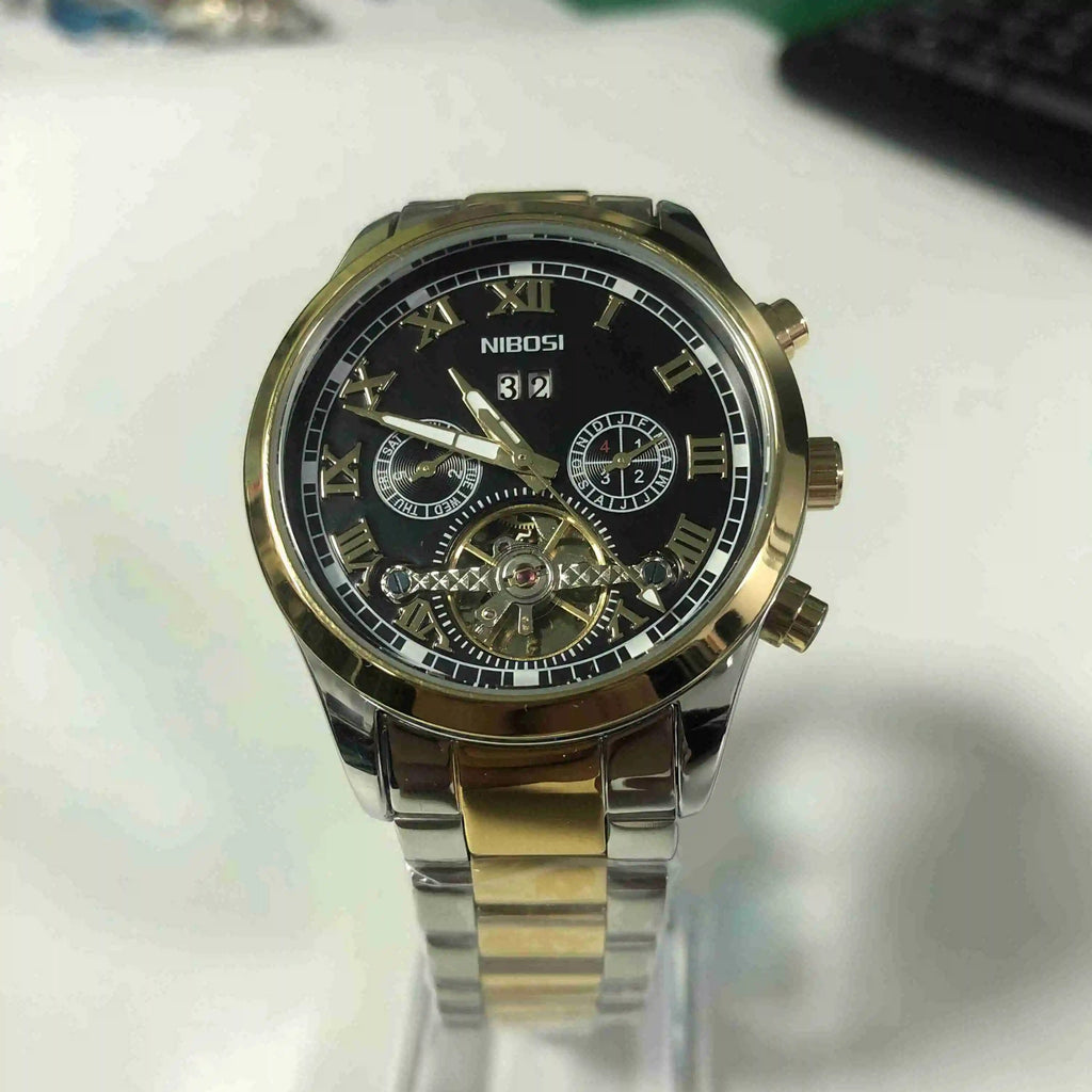 NIBOSI 2307 — Imperial Automatic Open-Heart Watch