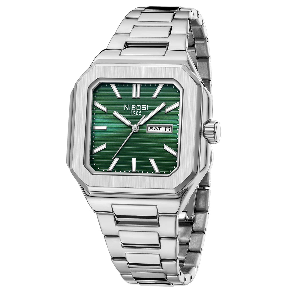 NIBOSI 2690 — Retro Square Quartz Watch