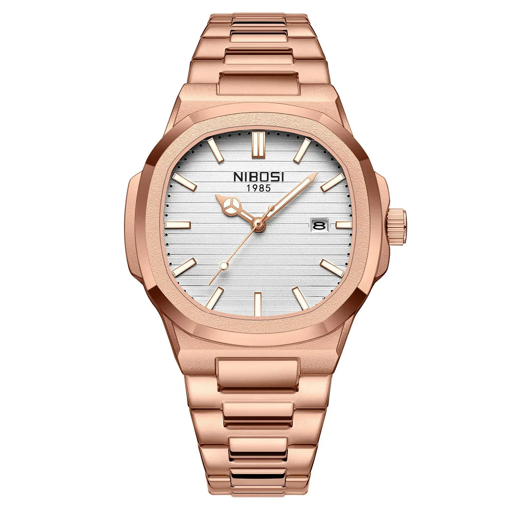 NIBOSI 2632 — Waterproof Stainless Steel Watch