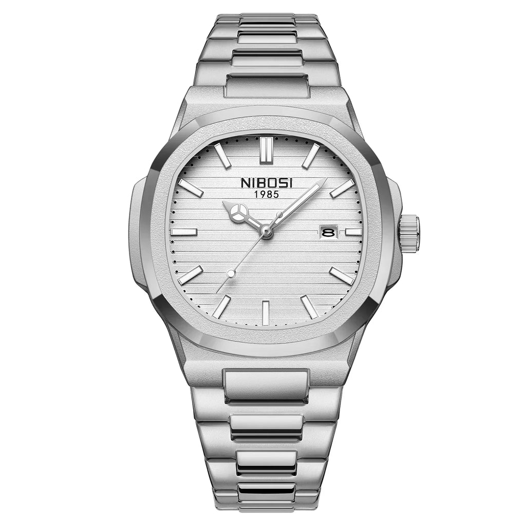 NIBOSI 2632 — Waterproof Stainless Steel Watch