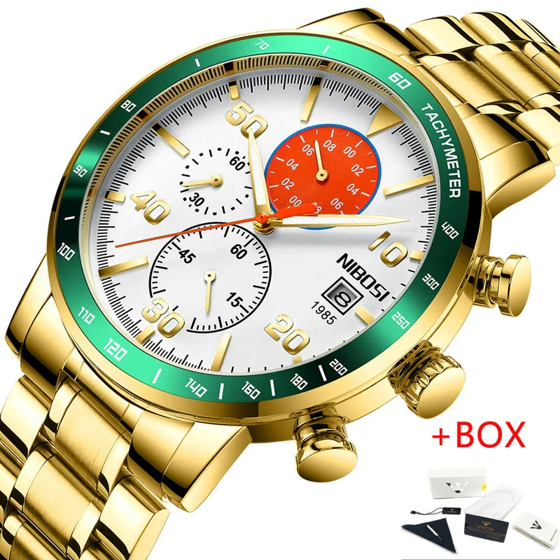 NIBOSI 2380 — Sapphire Chronograph Men's Watch